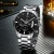 Nibosi Butterfly Snap Solid Steel Belt Men's Watch Waterproof Coated Glass Luminous Three-Eye 6-Pin Quartz Watch