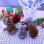 Pine Cone Making Creative Photographic Prop Christmas Tree Decoration Kindergarten Material Dried Flowers Pine Dried Fruit Bunge Pine Cone Decoration