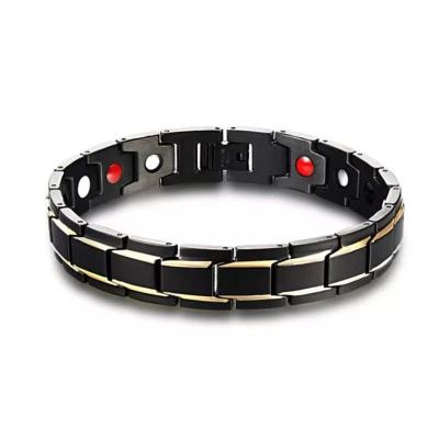 HotSelling Detachable Magnetic Therapy Bracelet Fashion Men's Titanium Steel Health Couple's Magnetic Bracelet Ornament