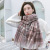 New Style Cashmere Colored Plaid Scarf Female Korean Japanese Fashion New Style for Autumn and Winter Warm Shawl Scarf