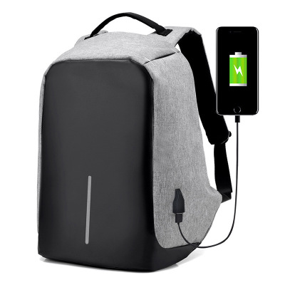 Foreign Trade Backpack Men's Business Anti-Theft Computer Bag 15.6 Bag Waterproof USB Charging Anti-Theft Backpack