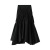 A line Skirt Women's SpringSummer 2020 New Ins Super Fire BlackWhite Pleated MidLength Skirt 8573