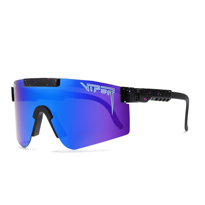 Pit Viper Large Frame Riding Sunglasses Colorful Full Electroplated Real Film Polarized Sunglasses Boxed