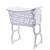 S41-2064 European-Style Laundry Basket Storage Bracket Dirty Clothes Basket Storage Basket Bathroom Washing Basket Storage Basket for Soiled Clothes Storage Basket