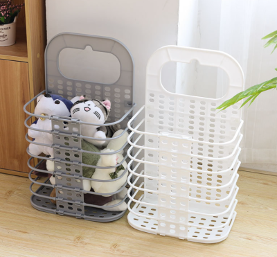 Basket Plastic Wall-Mounted Storage Basket Bathroom Laundry Basket Dirty Clothes Storage Basket Dirty Clothes Basket