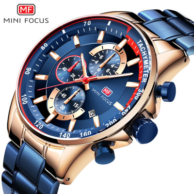 Mini Focus Brand Watch Fashion Quartz Watch Cross-Border Hot Luminous Waterproof Men's Hand Watch 0218G