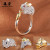 Zodiac Ring Female Index Finger Opening PlatinumPlated Animal Chicken Ring Japanese and Korean Fashion Ornament Whole