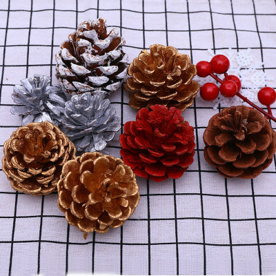 Pine Cone Making Creative Photographic Prop Christmas Tree Decoration Kindergarten Material Dried Flowers Pine Dried Fruit Bunge Pine Cone Decoration