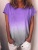 2019 CrossBorder Hot Women's Tshirt EBay Hot Rainbow Gradient Printed Tshirt LongSleeved ShortSleeved Top