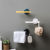 Household Bathroom Punch Free Towel Rack Nordic Style Minimalist Creative Hanging Towel Single Rod Face Towel Bathroom Hanger