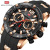 MINI FOCUS Multi-Function Watch Sports Men's Waterproof Quartz Watch Silicone Band Men's Hand Watch 0349g