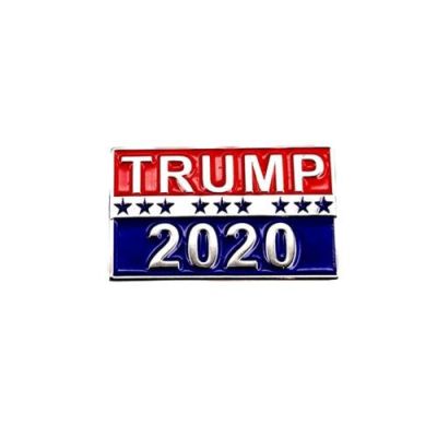 Trump Brooch Trump 2020 Brooch American Patriotic Republican Campaign Metal Pin Metal Chest