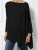 Amazon AliExpress Tong Long Sleeve Irregular Hem Pure Color Pullover T-shirt 8-Color Casual Loose Top Women