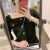 2020 Autumn New Korean Retro Square Collar Small Rich Woman Waist Dress Two Colors into Women's Fashion