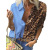 2020 Autumn and Winter EBay Wish CrossBorder Women's LongSleeved Printed Leopard Loose Shirt Chiffon Shirt
