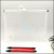 Transparent Zipper Bag A4 Plaid Printing File Bag Student Stationery Case Factory Direct Sales Office File Holder