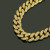 Best Selling Hip Hop Hiphop Miami Cuban Necklace Men Diamond Set Large Gold Chain Necklace Whole
