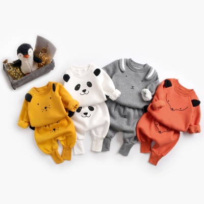 Sweater Harem Pants Set 13 Years Old Clothes for Babies Korean Style Animal Shape Small Children's Suit Baby 2020