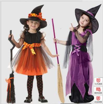 202 Million Holy Day Costume Children Cosplay Cartoon Costume Witch RolePlaying Halloween Costume