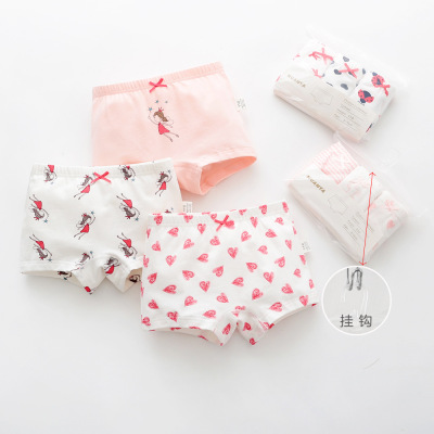 Girls' Underwear Cotton Boxers Girls' Boxers Children's Underwear Baby Shorts Cute Cartoon Wholesale