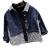 Boys' Long-Sleeved Denim Shirt 2020 Spring and Autumn New Plaid Stitching Shirt C11056