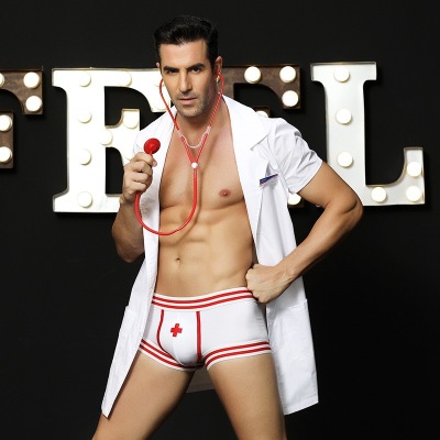 Nightclub Role-Playing Men's Sexy Underwear European and American Sexy Doctor Male Nurse Sexy Uniform Temptation 6602