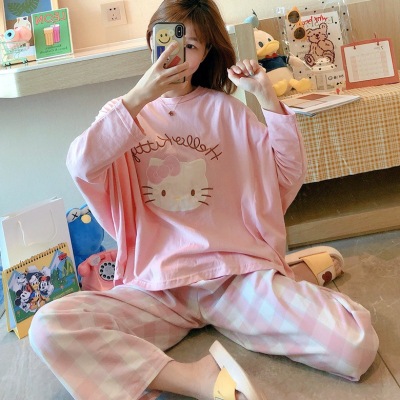 Style 2020 Autumn and Winter Pullover Pajamas Female Cute Sweet Leisure Tops Fruit Shell Southeast Asia Shengderui