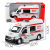 Lingsu Children's Toy Acousto-Optic Alloy 120 Ambulance Model Simulation Police Car Medical Van Boy Gift
