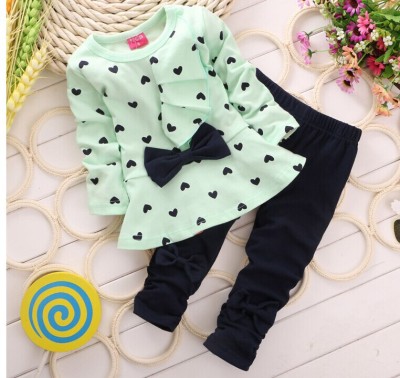 2020's Spring and Autumn New Suit Korean-Style Polka Dot Girl's Suit Ruffled Skirt Children's Two-Piece Suit