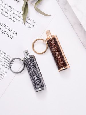Ten Thousand Matches Kerosene Lighter Metal Keychains Creative Personality Outdoor Portable Firestone