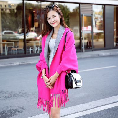 and Winter Thick Warm Sleeves Shawl Solid Color DoubleSided Scarf DualUse Women's Cheongsam Outdoor Cloak Cloak Coat