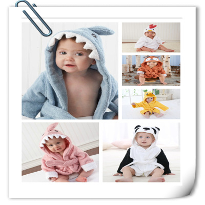 20 Pattern 3 Size Cute Animal Shape Baby Bath Towel Baby Bathrobe Cotton Children Bathrobe Full Moon Photo Clothes