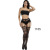 Sexy Lingerie Lace Transparent Strap Mesh Stockings Black Sexy No-off Waist Fishnet Stockings Non-Slip Garter