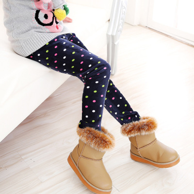 CrossBorder Hot Selling Children's Brushed and Thick Autumn and Winter WarmKeeping Pants Children's Foreign Trade Pants