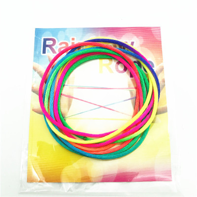 Soma Spot Rainbow Rope Toys Seven Color Finger Rope Flip Rope Toys Rainbow Rope Toys