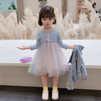 Aisha Denim Dress TwoPiece Set 2020 Autumn New Korean Style Suit One Piece Dropshipping Children's Clothing Fashion
