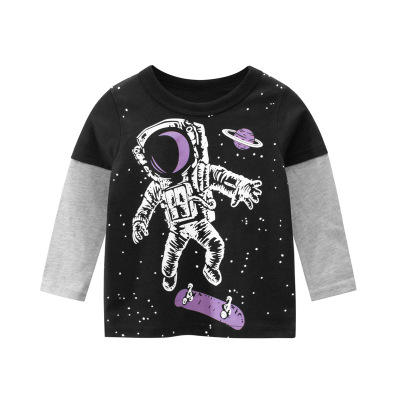 Children's Clothing Spring New Model 2020 Boy's LongSleeved Tshirt Children's Clothing Baby's Top One Piece Dropshipping