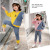 2020 New Autumn Girl's Set Denim Stitching Two-Piece Children's Garment Girl's Super Fashion