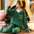 Spring and Autumn LongSleeved Two Piece Suit KoreanStyle Large Size Winter Students Cute Leisure Tops Wear outside