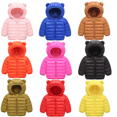 Autumn and Winter Children's Lightweight Quilted Cotton Jacket Warm Jacket Cotton Padded Jacket clothes