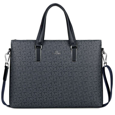 Men's Fashionable Fashion Multi-Zipper Messenger Bag Business Briefcase