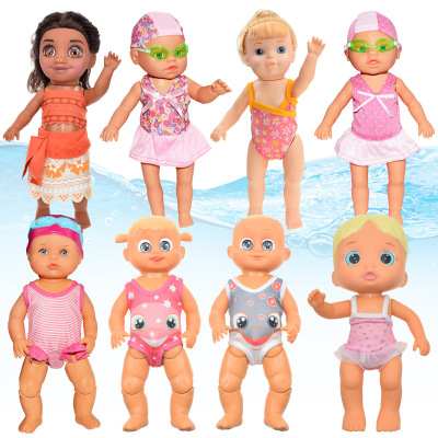 Spot Cross-Border New Children's Beach Swimming Pool Water Doll Summer Waterproof Electric Doll Water