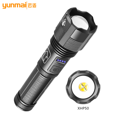 Cross-Border Xhp50 Flashlight Zoom Battery Indicator USB Charging Power Torch P50 Flashlight