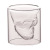 Creative Bar Double Layer Glass Cup Imprisoned Pirate Skull Cup Transparent Cup Beer Steins Cup in Human Skeleton