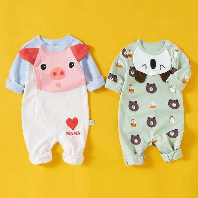 OnePiece Suit Cotton Men and Women Baby's Romper Clothes Autumn Clothes Romper 6 Pajamas 3 Months 0 Years Old 1