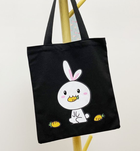 New Canvas Bag Student‘s Canvas Bag Small Fresh Handbag Tote Shoulder Bag Cotton Shopping Bag