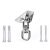 Hot Selling 304 Stainless Steel Swing Hanging Buckle Fixed Plate Glider Hammock Accessories 360 Rotating Fixed Hook