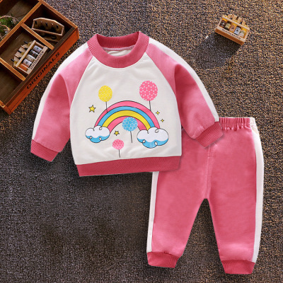 Suit Spring and Autumn Baby Casual Sportswear Boys and Girls KoreanStyle TwoPiece Children's Fashion Children's Clothing
