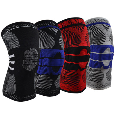 Silicone AntiCollision Spring Support Basketball Kneepad Riding Mountaineering Running Fitness Outdoor Protective Gear