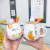 Popular Cartoon Radish Rabbit Wooden Lid Ceramic Cup Cute Radish Spoon Cup Mug Men and Women Students Couple Cup